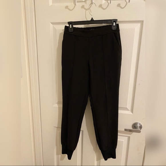 Black comfy-fitted work pants - Picture 2 of 2